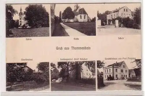 51495 Mehrbild Ak Gruß aus Thammenhain Gasthof usw. 1910