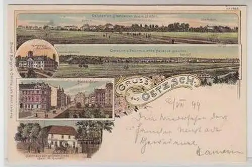 53170 Ak Lithographie Gruß aus Oetzsch 1899