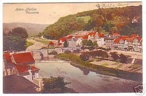 13178 Ak Hann. Münden Weserpartie 1914