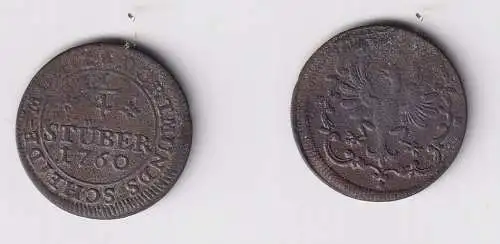 1/4 Stüber Kupfer Münze Stadt Dortmund 1760 (170567)