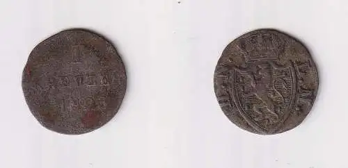1 Kreuzer Münze Nassau 1823 Wilhelm 1816-1839 (170276)