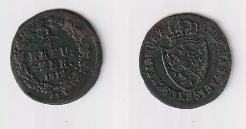 1/4 Kreuzer Kupfer Münze Nassau 1812 (170401)