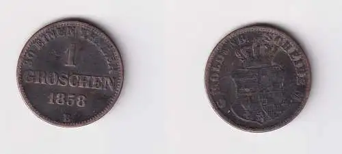 1 Silber Groschen Münze Großherzogtum Oldenburg 1858 B f.ss (170442)