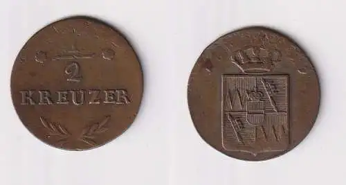 1/2 Kreuzer Kupfer Münze Grossherzogtum Würzburg 1811 (170731)