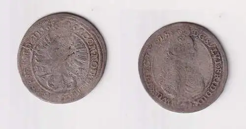 3 Kreuzer Münze Württemberg-Öls 1695 Sylvius Friedrich (170678)