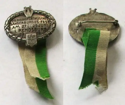 Abzeichen 20. niedersächsisches Sängerbundesfest Rendsburg Juni 1914 (132964)