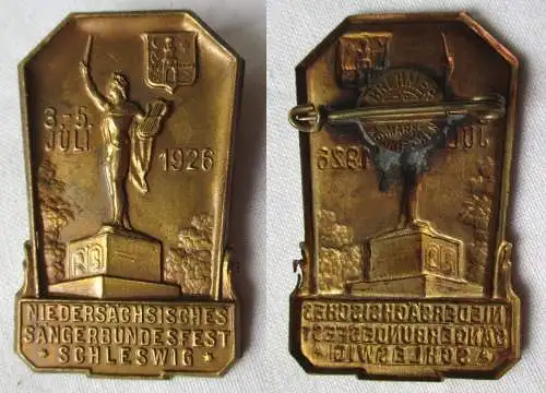 seltenes Abzeichen Niedersächsisches Sängerbundesfest Schleswig 1926 (103715)