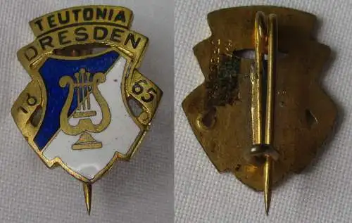 emailliertes Abzeichen Männergesangverein Teutonia Dresden 1865 Aurich (133667)