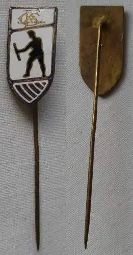 emailliertes Mitgliedsabzeichen CFA? Männer Silhouette mit Stab (125532)