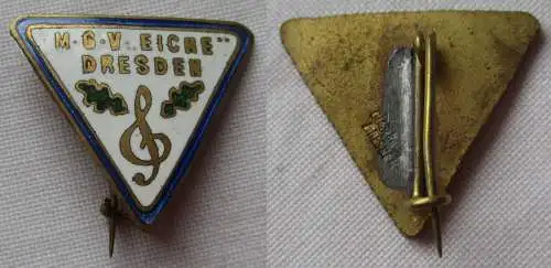 seltenes emailliertes Abzeichen Männergesangverein Eiche Dresden um 1920(156827)