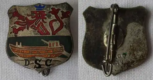emailliertes Abzeichen DSC Wappen von Leverkusen um 1930 (166330)