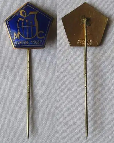 emailliertes Abzeichen MC gegründet 1927 Männerchor W. Walther Dresden (136795)