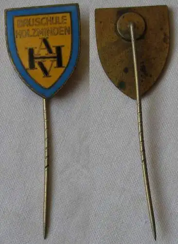 Seltene emaillierte Anstecknadel Bauschule Holzminden AHV (161894)