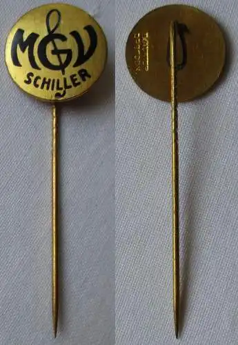 emailliertes Abzeichen Männergesangverein Schiller H. Aurich Dresden (134833)