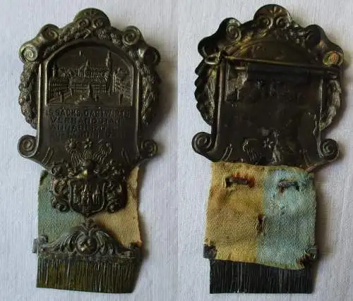 Abzeichen 5. sächsischer Gastwirts-Verbandstag Annaberg 1921 (164812)