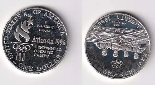 1 Dollar Silber Münze USA Olympiade 1996 Atlanta 1996 P (170292)