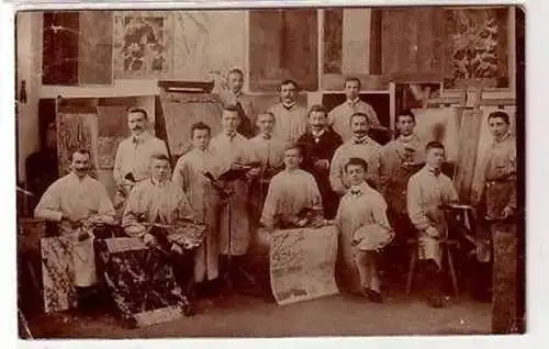 40879 Foto Ak Kunstmaler Hameln 1908