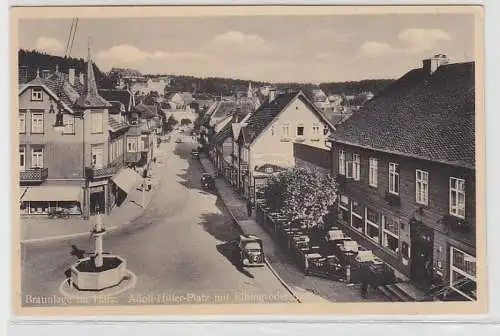 04736 Ak Braunlage im Harz Elbingroderstrasse um 1940
