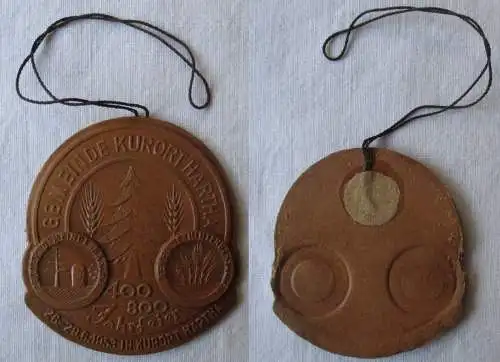 DDR Abzeichen 400 800 Jahrfeier Gemeinde Hartha Hintergersdorf 1953 (162239)