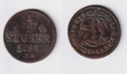 1/2 Stüber Kupfer Münze Jülich-Berg 1785 PR ss (170708)