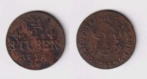 1/2 Stüber Kupfer Münze Jülich-Berg 1794 PR ss+ (170475)
