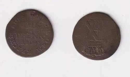 4 Pfennig Billon Münze Westfalen 1809 s/ss (170402)