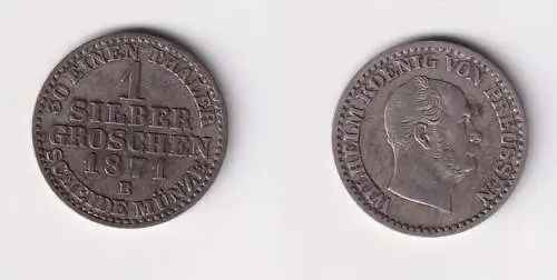 1 Silbergroschen Preussen 1871 B ss+ (170776)