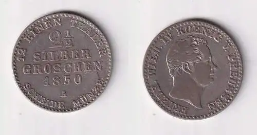 2 1/2 Silbergroschen Preussen 1850 A ss (170524)