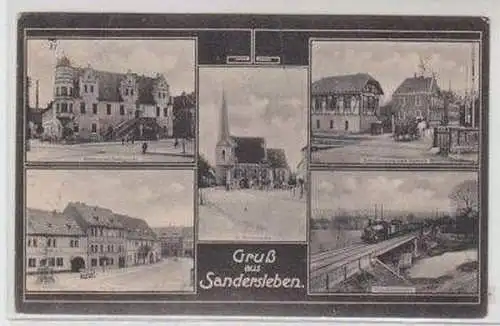 49009 Mehrbild Ak Gruß aus Sandersleben 1916