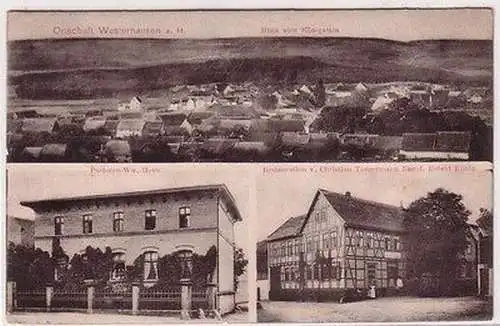 67341 Mehrbild Ak Ortschaft Westerhausen am Harz Restauration usw. 1908