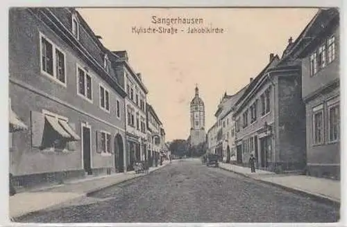 43421 Ak Sangerhausen Kylische Straße Jakobikirche 1914