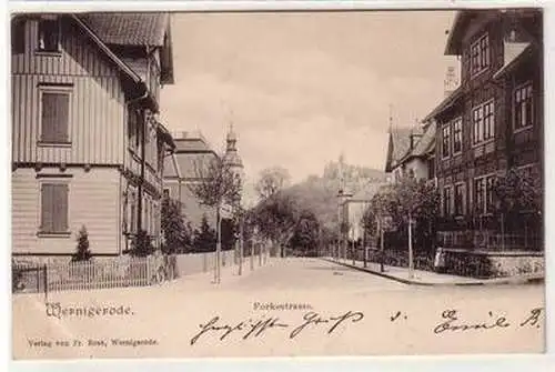 54205 Ak Wernigerode Forkestrasse 1904