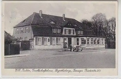 62750 AK Heyrothsberge, Fernspr. Biederitz 203, Gesellschaftshaus 1938