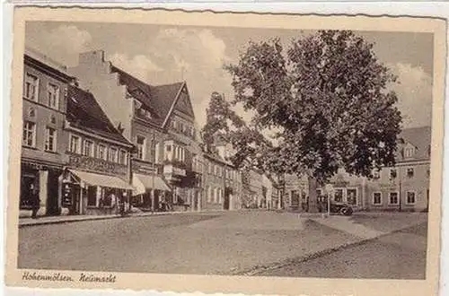 60007 Ak Hohenmölsen Neumarkt mit Geschäften 1943