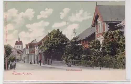 93778 Ak Bismarck Altmark Bahnhofstrasse um 1900