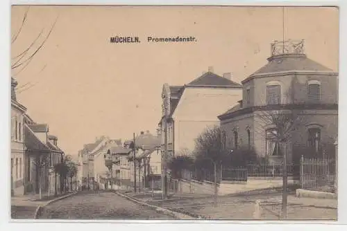 68250 Ak Mücheln Promenadenstraße um 1920