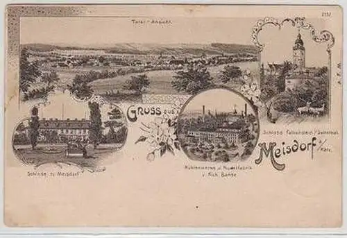 46593 Ak Lithographie Gruß aus Meisdorf am Harz 1905