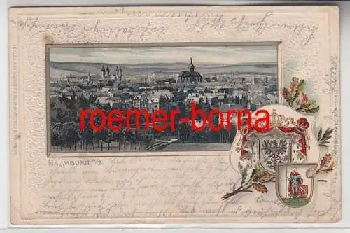 73283 Passe Partout Präge Ak Naumburg an der Saale Totalansicht 1903