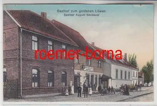 83031 Ak Westerhausen am Harz Gasthof zum goldenen Löwen 1915