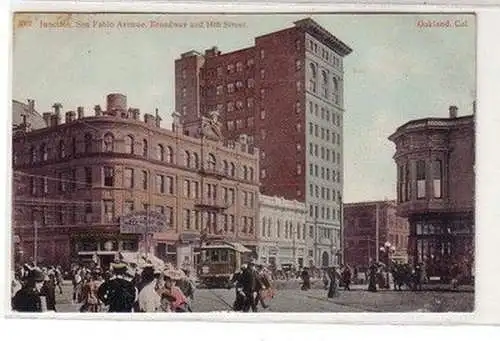 25738 Ak Oakland California USA Junction San Pablo Avenue Broadway um 1910