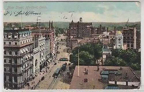 61980 Ak Hartford Conn. Main Street 1910
