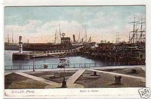 31321 Ak Callao (Peru) Muelle de Guerra 1911