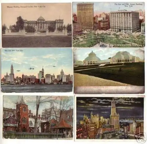 12448/6 Ak New York USA Stadtansichten um 1920