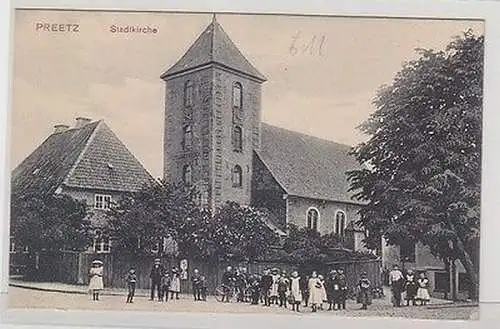 10517 Ak Preetz in Holstein Stadtkirche um 1910