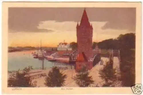 17007 Ak Lübeck am Hafen um 1930