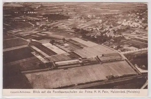 19092 AK Zeppelinaufanhme Blick auf die Forstbaumschulen Halstenbek um 1930