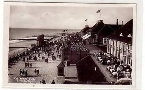 19549 Ak Westerland Sylt Strandanlagen 1929