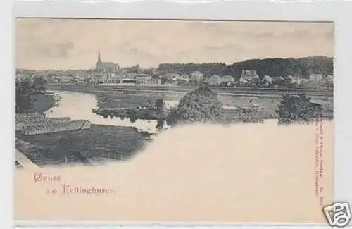 31195 Ak Gruß aus Kellinghusen Totalansicht um 1900