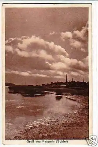 27222 Ak Gruss aus Kappeln (Schlei) Totalansicht 1937