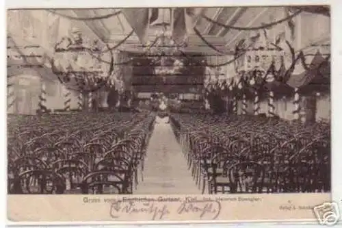 19532 Ak Gruß vom "Englischen Garten" Kiel 1915